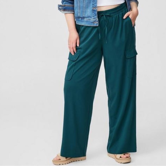 Wide Leg Cotton Pants - Picture 1 of 11